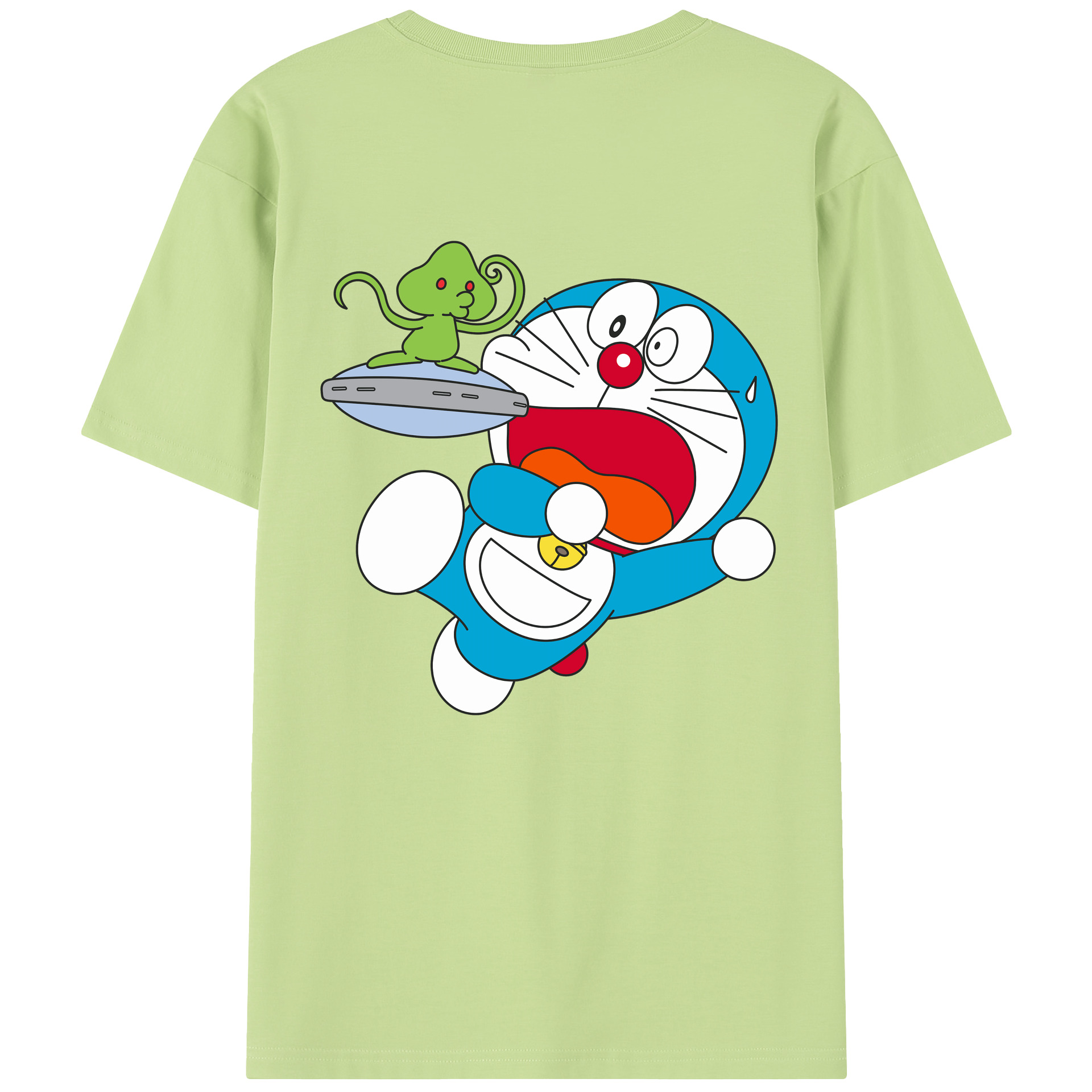 （画像用） ドラえもん Doraemon 綿100％半袖Tシャツ（背面プリント）